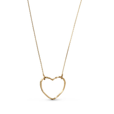 ENAMEL Copenhagen Necklace, Organic Heart Chunky Necklaces Gold Plated