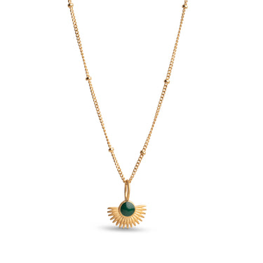 ENAMEL Copenhagen Necklace, Soleil Necklaces 42 Petrol Green