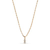 ENAMEL Copenhagen Necklace, Twin CZ Necklaces Clear CZ