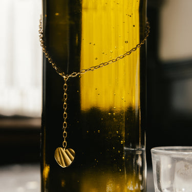 ENAMEL Copenhagen Necklace, Wave Heart Necklaces Gold Plated