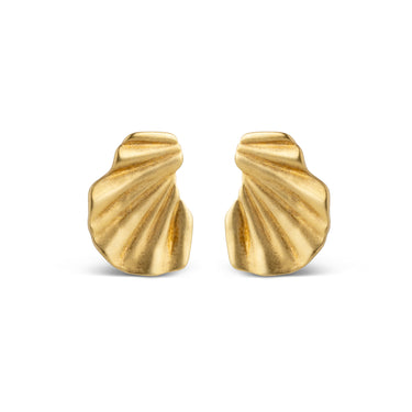 ENAMEL Copenhagen Ørering, Wave Earrings 925S/GP/M