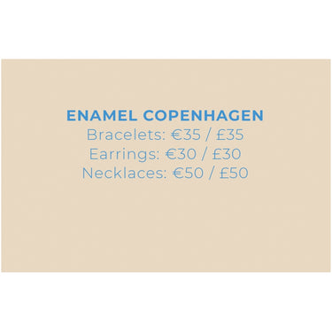 ENAMEL Copenhagen Price Sign - Petra Complimentary POS Display EUR/GBP
