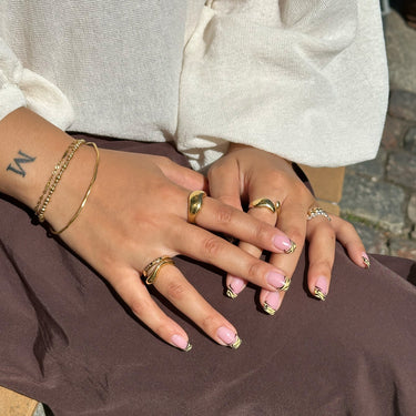ENAMEL Copenhagen Ring, Agnete Large Rings 925S/GP
