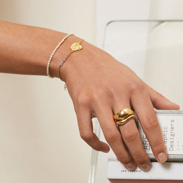 ENAMEL Copenhagen Ring, Agnete Small Rings 925S/GP