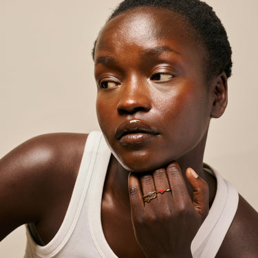 ENAMEL Copenhagen Ring, Amore Rings 925S/GP