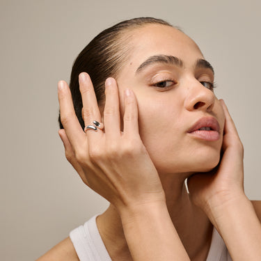 ENAMEL Copenhagen Ring, Neli Rings 925S