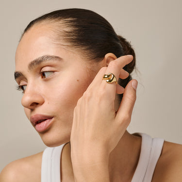 ENAMEL Copenhagen Ring, Noor Rings 925S/GP