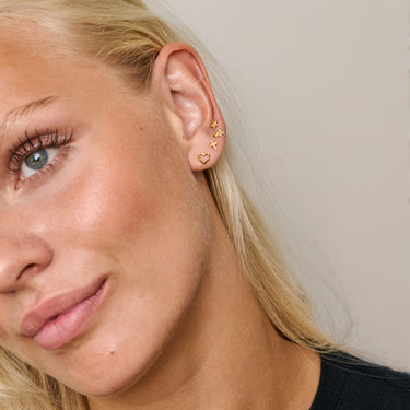 ENAMEL Copenhagen Stud, Star Energy - Single Earrings 925S/GP