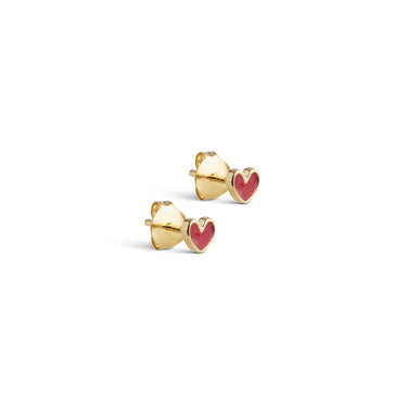 ENAMEL Copenhagen Studs, Amore Earrings Bordeaux