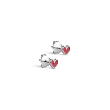 ENAMEL Copenhagen Studs, Amore Earrings Bordeaux