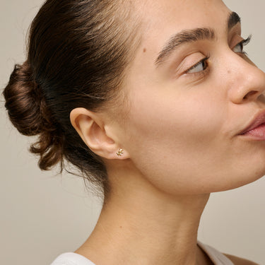 ENAMEL Copenhagen Studs, Baby Bow Earrings 925S/GP