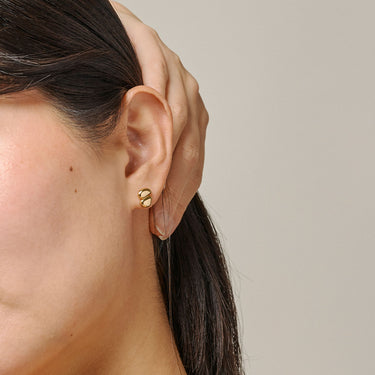 ENAMEL Copenhagen Studs, Melia Earrings 925S/GP