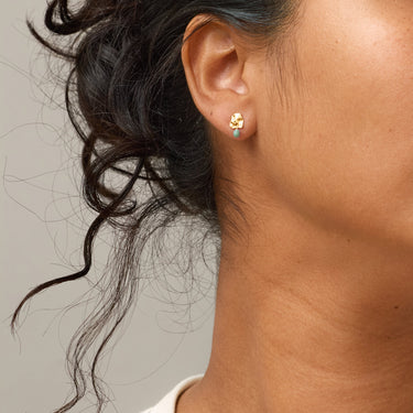 ENAMEL Copenhagen Studs, Mio Earrings Sage
