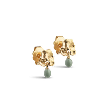 ENAMEL Copenhagen Studs, Mio Earrings Sage