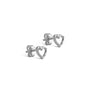 ENAMEL Copenhagen Studs, Organic Heart Earrings 925S/M