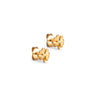 ENAMEL Copenhagen Studs, Organic clover Earrings 925S/GP/M