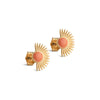 ENAMEL Copenhagen Studs, Soleil Earrings Light Coral