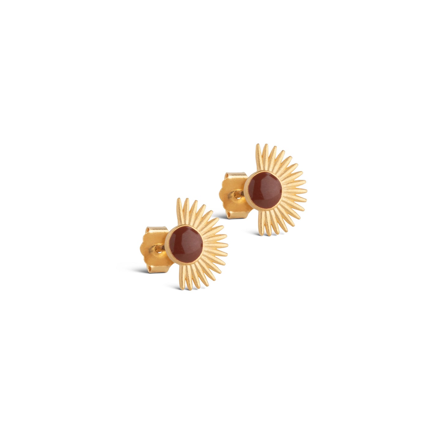 ENAMEL Copenhagen Studs, Soleil Earrings Copper