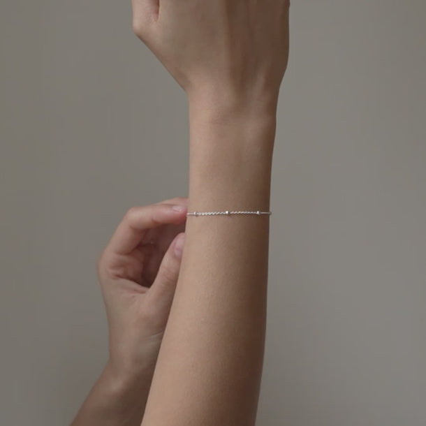 ENAMEL Copenhagen Bracelet, Beaded Chain Bracelets 925S