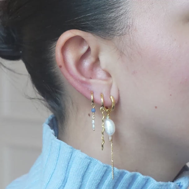 ENAMEL Copenhagen Hoops, Hydrus Earrings 925S/GP