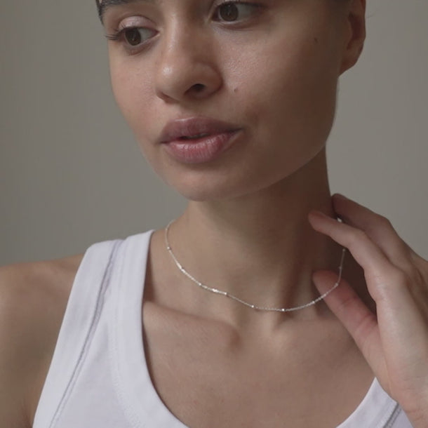 ENAMEL Copenhagen Necklace, Beaded Chain Necklaces 925S