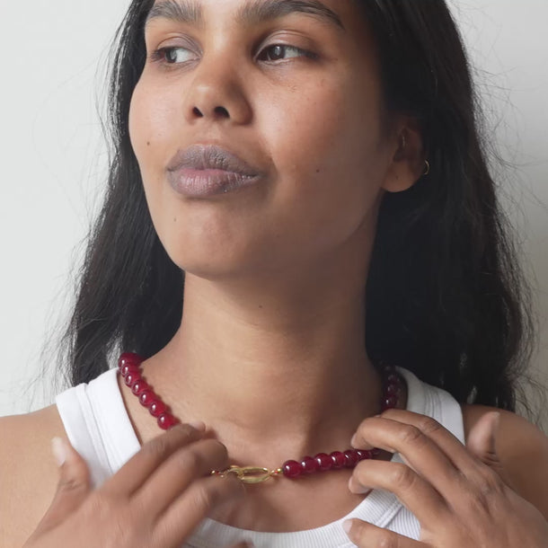 ENAMEL Copenhagen Necklace, Valora Necklaces Bordeaux