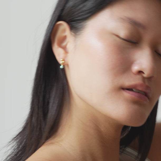 ENAMEL Copenhagen Earrings, Nara Ball Earrings Mint