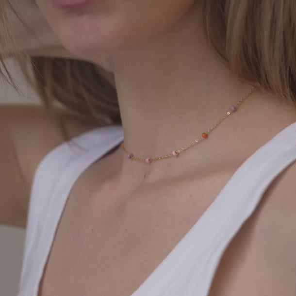 ENAMEL Copenhagen Necklace, Lola Bold Necklaces Blush