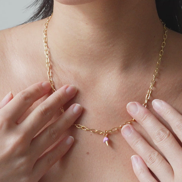 ENAMEL Copenhagen Charm, Fluffy Icecream Charms Pink