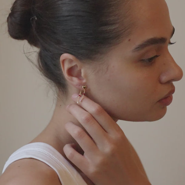 ENAMEL Copenhagen Earrings, Lola Heart Earrings Rosie