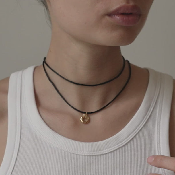 ENAMEL Copenhagen Necklace, Sora Tie Necklaces 925S/GP